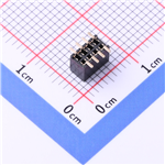 排母1.27mm 2x4P  KH-1.27FH-2X4P-H4.3-SMT