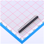 排針2.54mm 1x16P 彎插KH-2.54PH90-1X16P-L13.8