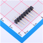 排針2.54mm 1x8P 直插 KH-2.54PH180-1X8P-L11.5